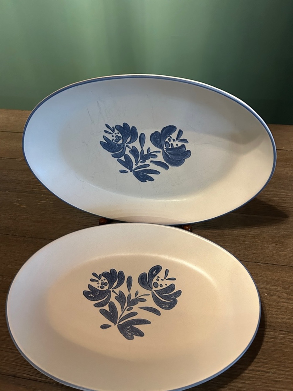 Pfaltzgraff Yorktowne serving platter set 14” 16” vintage please read